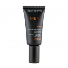 Гель для контуру очей від набряків і зморшок Academie Men Active Eye Contour Gel Smoothing Anti-Puffiness