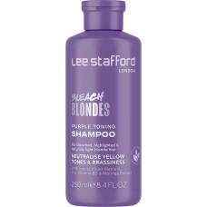 Тонуючий фіолетовий шампунь для освітленого волосся Lee Stafford Bleach Blondes Purple Toning Shampoo - LS5777