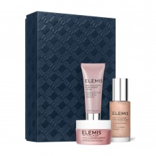 Набор - Трио для увлажнения и успокоения кожи с розой Elemis Pro-Collagen Rose Plumping Routine