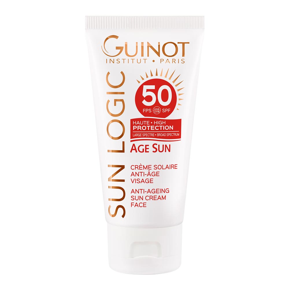 Антивозрастной крем для лица с высокой степенью защиты SPF 50 Guinot Age Sun Anti-Ageing Sun Cream Face SPF 50