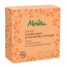 Мыло Ромашка и Апельсиновый мед Melvita White Camellia Orange Blossom Honey Soap