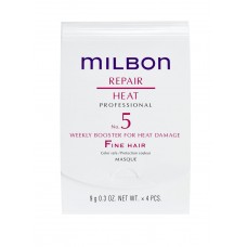 Пролонгуючий бустер для тонкого волосся Milbon Professional Repair Heat No. 5 Weekly Booster Fine Hair