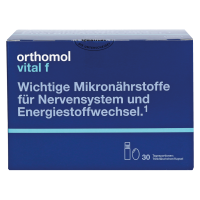 Мультивитаминый комплекс от стресса и синдрома выгорания для женщин (питьевые бутылочки и капсулы) ORTHOMOL Vital F