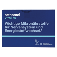 Витаминный комплекс против хронической усталости и стрессов у мужчин (питьевые бутылочки и капсулы) ORTHOMOL Vital М