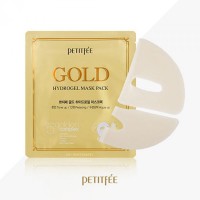 Гідрогелева маска для обличчя з золотим комплексом +5 PETITFEE Gold Hydrogel Mask Pack +5 golden complex