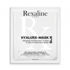 Маска тканинна для миттєвого зволоження шкіри "ГіалуRX" Rexaline HYALURX-MASK N15 Flash Hydrating Mask