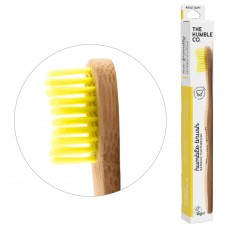 Зубная щетка бамбуковая Желтая средней жесткости The Humble Co Brush Adult Yellow Medium Bristles