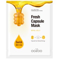 Маска  с капсулой-активатором с маточным молочком для сияния и питания THE OOZOO Fresh Capsule Mask Royal Jelly