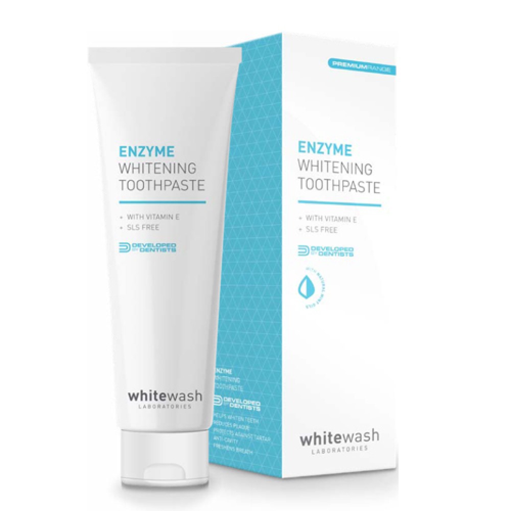 Зубная паста отбеливающая Интенсивное удаление пятен WhiteWash Laboratories Enzyme Whitening Toothpaste