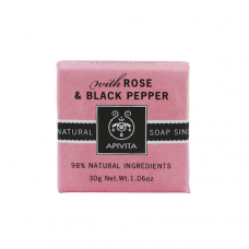 Мило Троянда та Чорний Перець Apivita Soap with Rose and Black Pepper