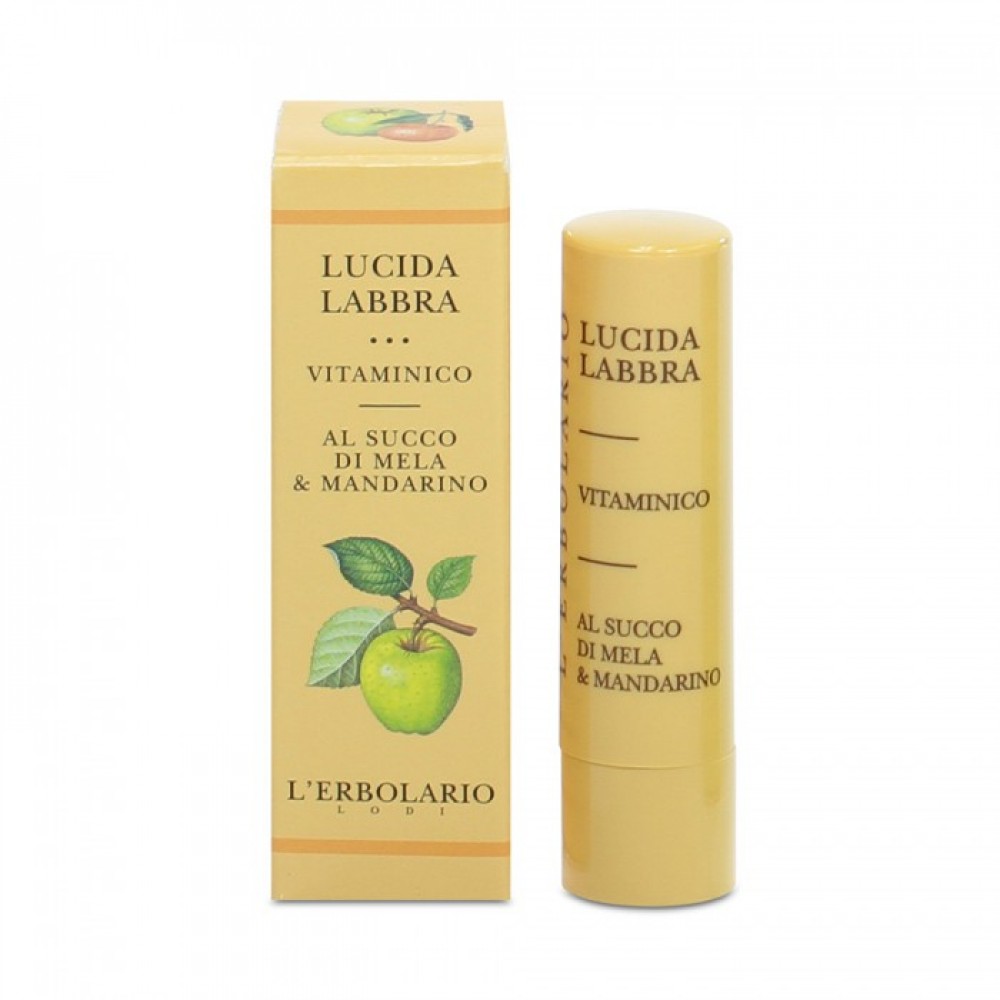 Витаминный блеск для губ на базе яблочного сока и мандарина L'Erbolario Lucidalabbra Vitaminico  