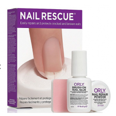 Набір для ремонту нігтів: клей, пудра, баффік ORLY Nail Rescue