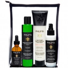 Набор четыре этапа ухода за волосами и кожей головы Philip B Four Step Hair & Scalp Treatment Set Paraben Free Formula