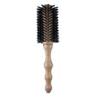 Велика кругла щітка з полірованою ручкою Philip B Large Round Hairbrush Polished Mahogany Handle