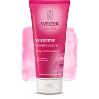 Розовый увлажняющий гель для душа Weleda Wildrosen Verwohndusche
