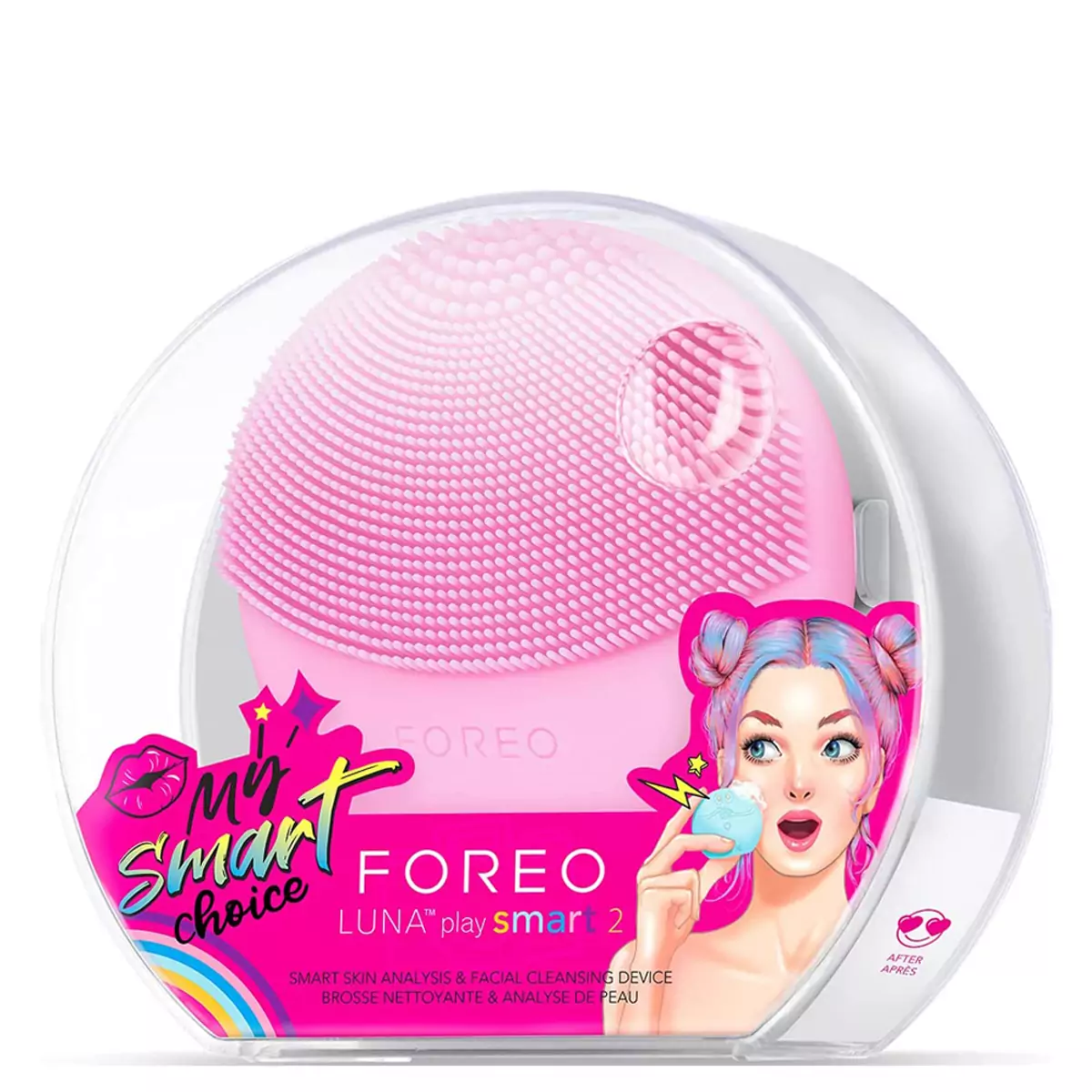 Інтелектуальний пристрій для очищення обличчя Foreo LUNA play smart 2 Tickle Me Pink