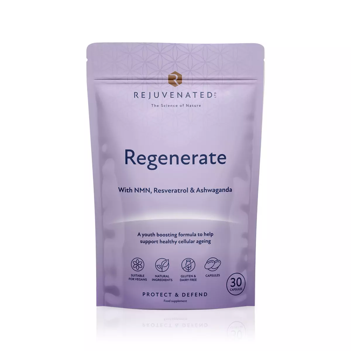 Активные Капсулы для Восстановления и Защиты ДНК Клеток Rejuvenated Regenerate 30 Капсул