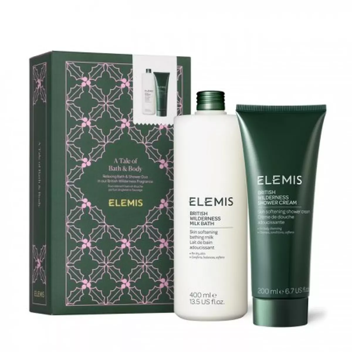 Расслабляющий дуэт для ванны и душа Дикая природа Британии ELEMIS A Tale of Bath & Body British Wilderness Gift Set