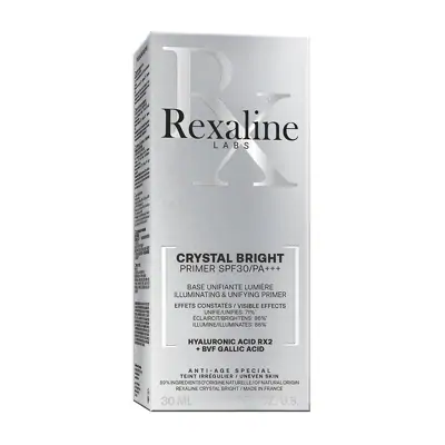 Праймер для ровного и сияющего тона кожи Rexaline CRYSTAL BRIGHT Illuminating And Unifying Primer SPF30