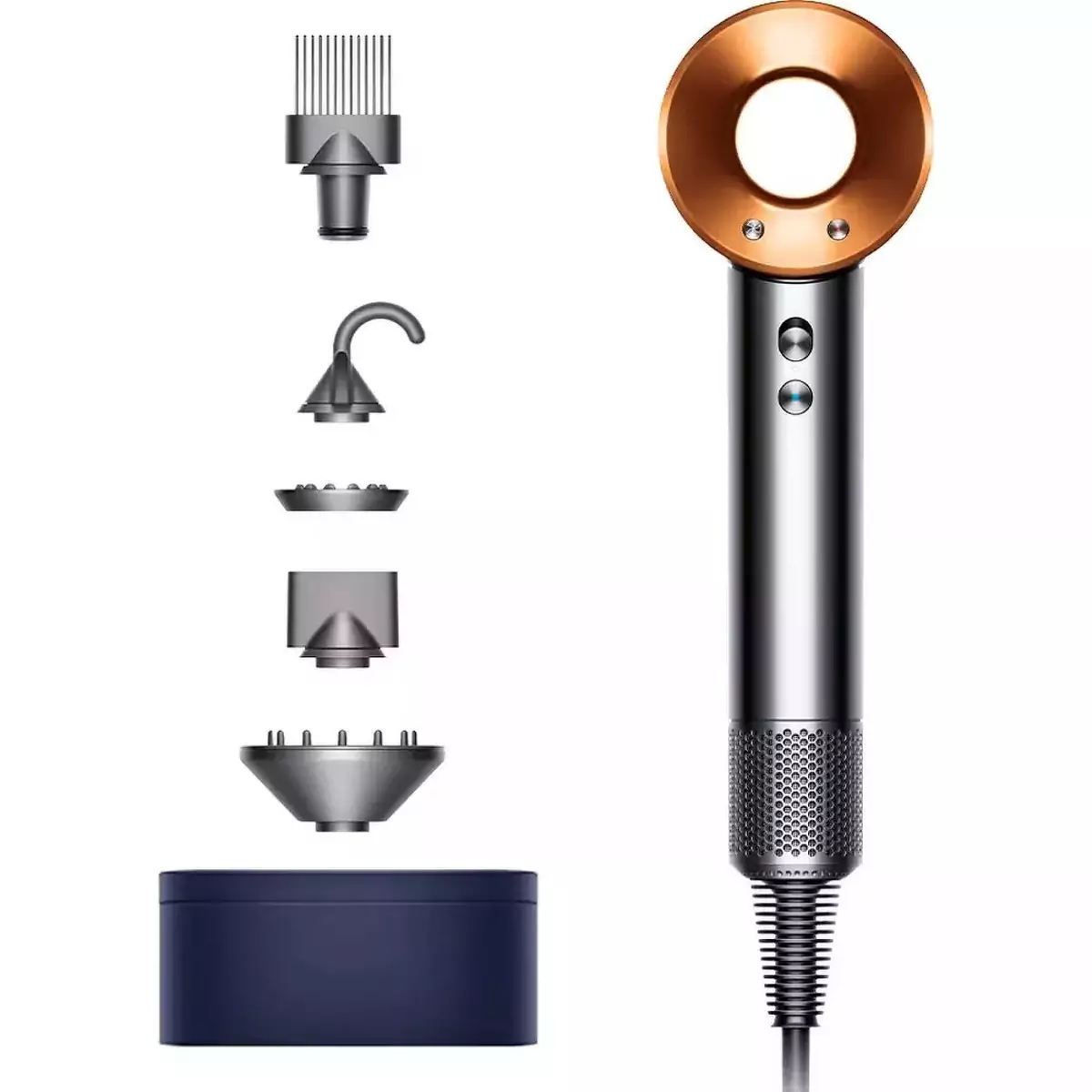 Фен для волос Dyson Supersonic HD07 Nickel/Copper