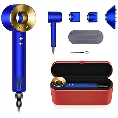 Фен для волос Dyson Supersonic HD07 Blue/Gold