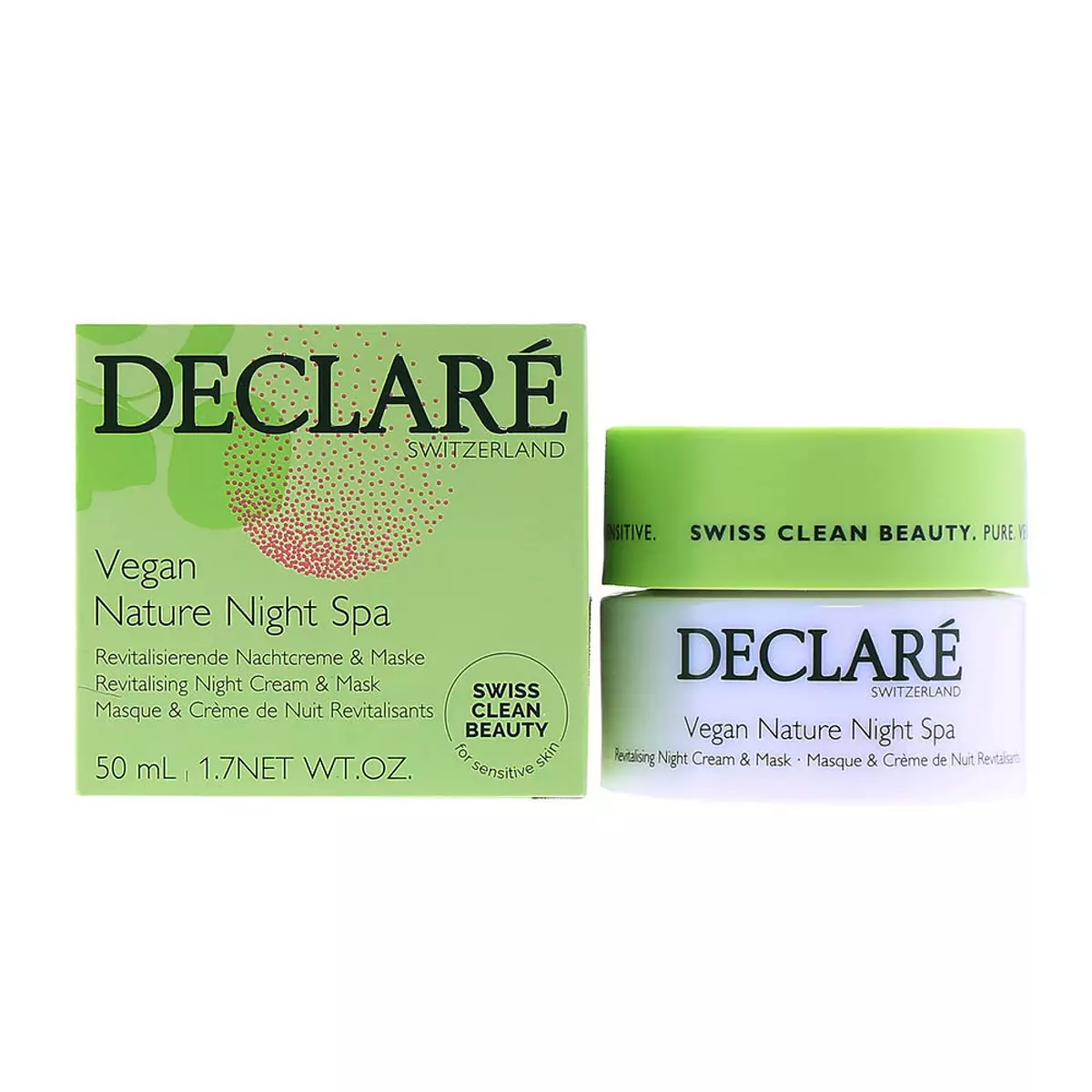 Нічна крем-маска для обличчя Веган-СПА Declare Vegan Nature Spa Night Cream-Mask