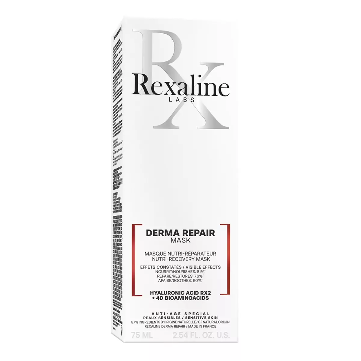 Маска для питания, восстановления и успокоения чувствительной кожи Rexaline DERMA REPAIR Nutri-Recovery Mask