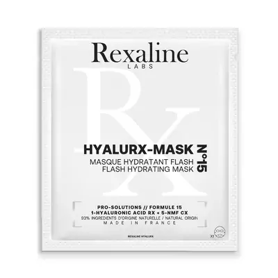 Маска тканинна для миттєвого зволоження шкіри ГіалуRX Rexaline HYALURX-MASK N15 Flash Hydrating Mask