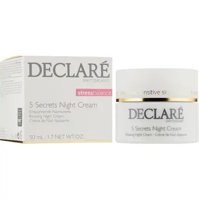Заспокійливий нічний крем 5 секретів краси Declare 5 Secret Night Cream