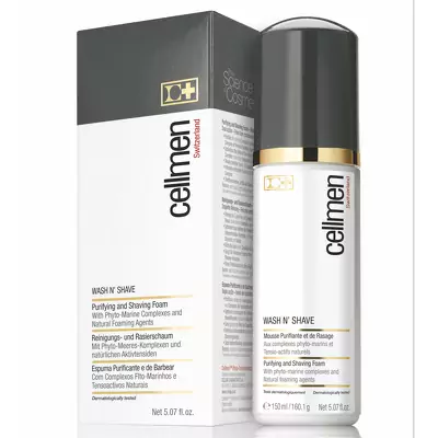Пена для очищения кожи и бритья Cellcosmet Cellmen Washn Shave