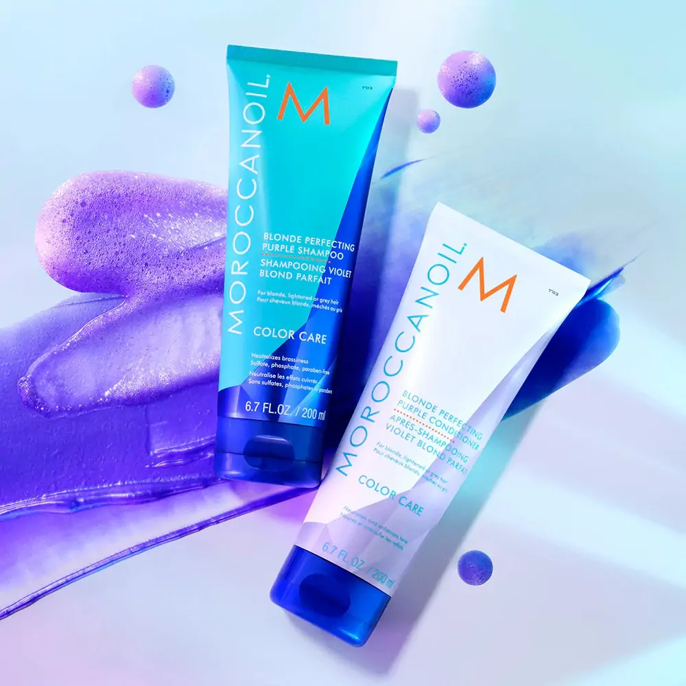 Фіолетовий шампунь для волосся Moroccanoil Blonde Perfecting Purple Shampoo
