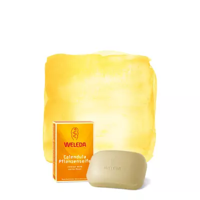 Мыло растительное для младенцев Календула Weleda Calendula Pflanzenseife