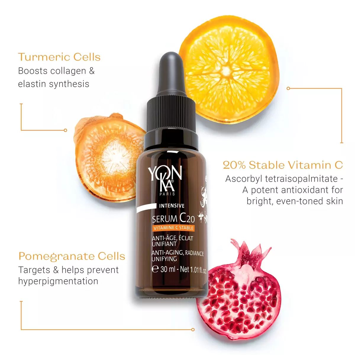 Сыворотка со стабильным витамином С комплексного действия Yon-Ka Serum C20