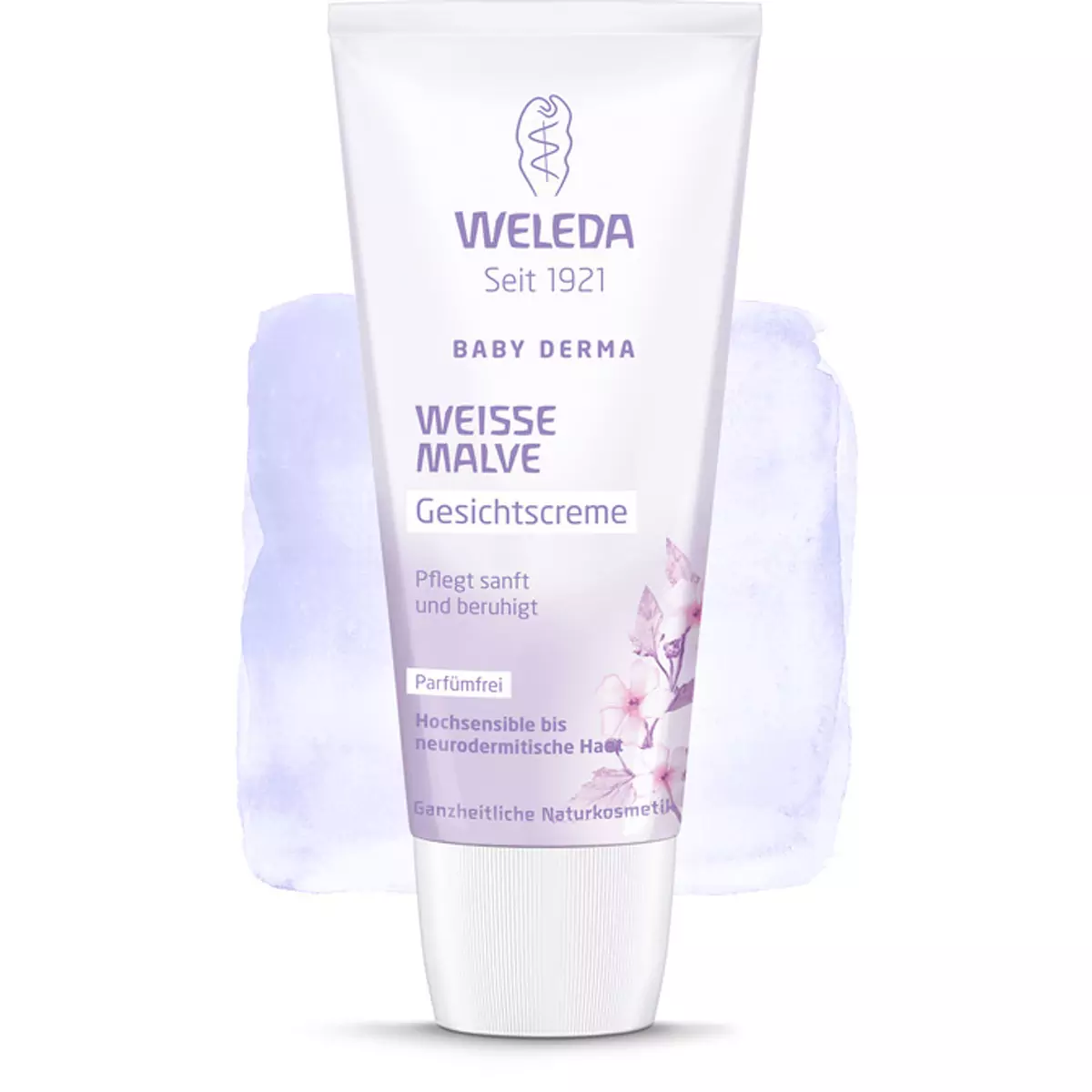 Крем детский для лица для  гиперчувствительной кожи с Алтеем Weleda Weisse Malve Gesichtscreme