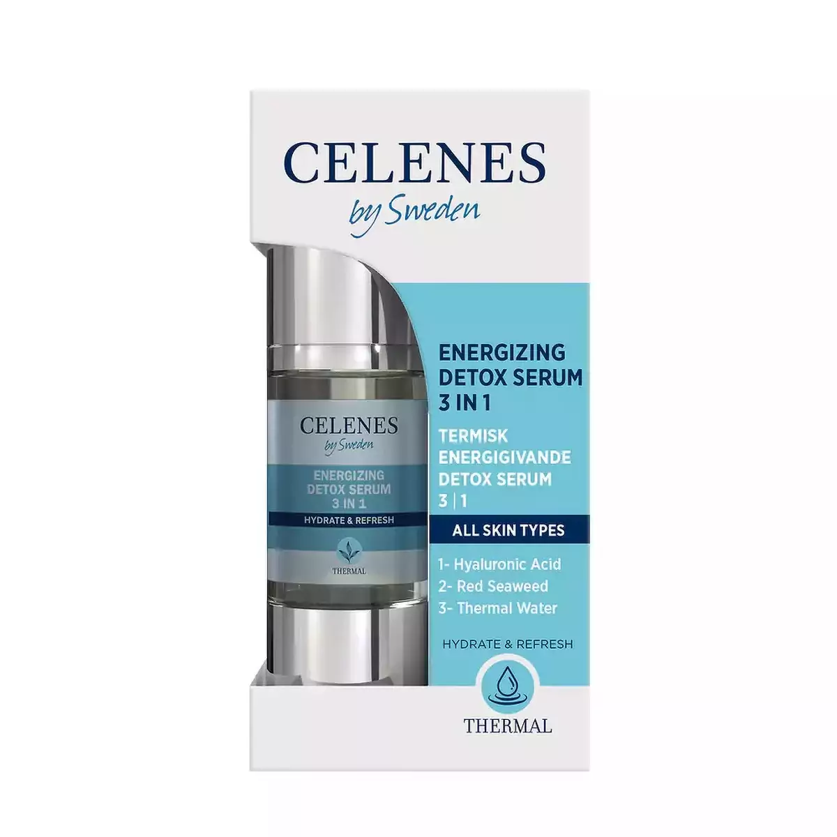 Термальная енергезуюча детокс сироватка 3 в 1 Celenes Thermal Energizing Detox Serum 3 in 1 [5160044]