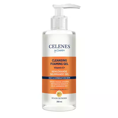 Очищувальна пінка-гель з обліпихою для жирної і комбінованої шкіри Celenes Sea Buckthorn Cleansing Foaming Gel [5160068]