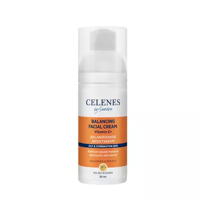 Балансирующий крем с облепихой для жирной и комбинированной кожи Celenes Sea Buckthorn Balancing Facial Cream [5160077]