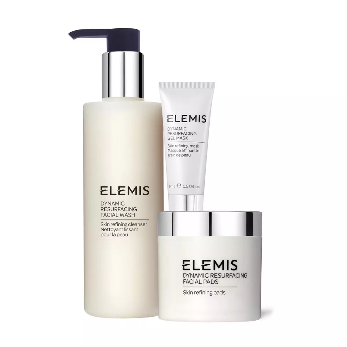 Подарочное трио для сияния и шлифовки кожи Elemis The Skin Brilliance Trio Dynamic Resurfacing Skin Smoothing Routine