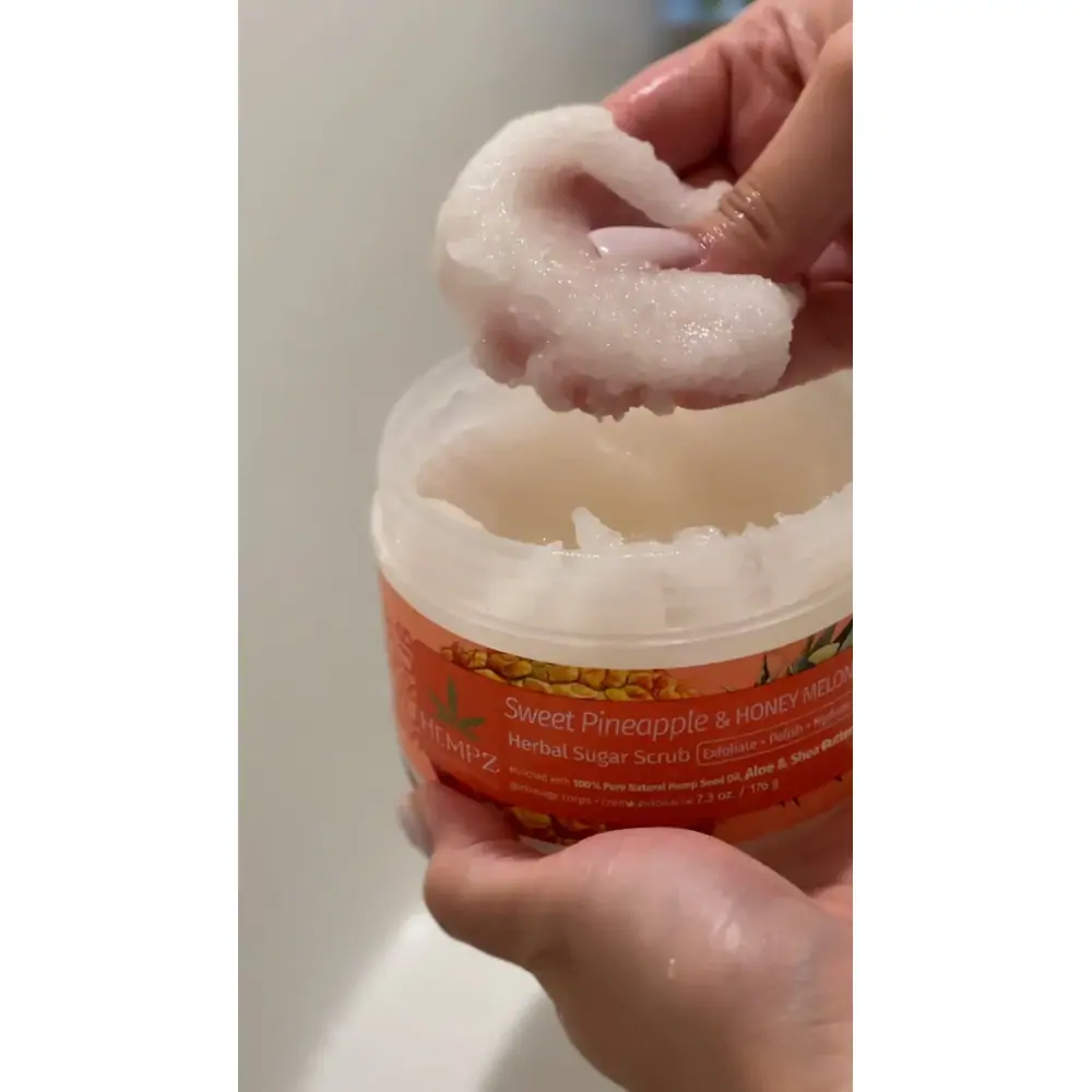 Скраб цукровий Солодкий ананас та Медова диня Hempz Sweet Pineapple and Honey Melon Herbal Sugar Scrub
