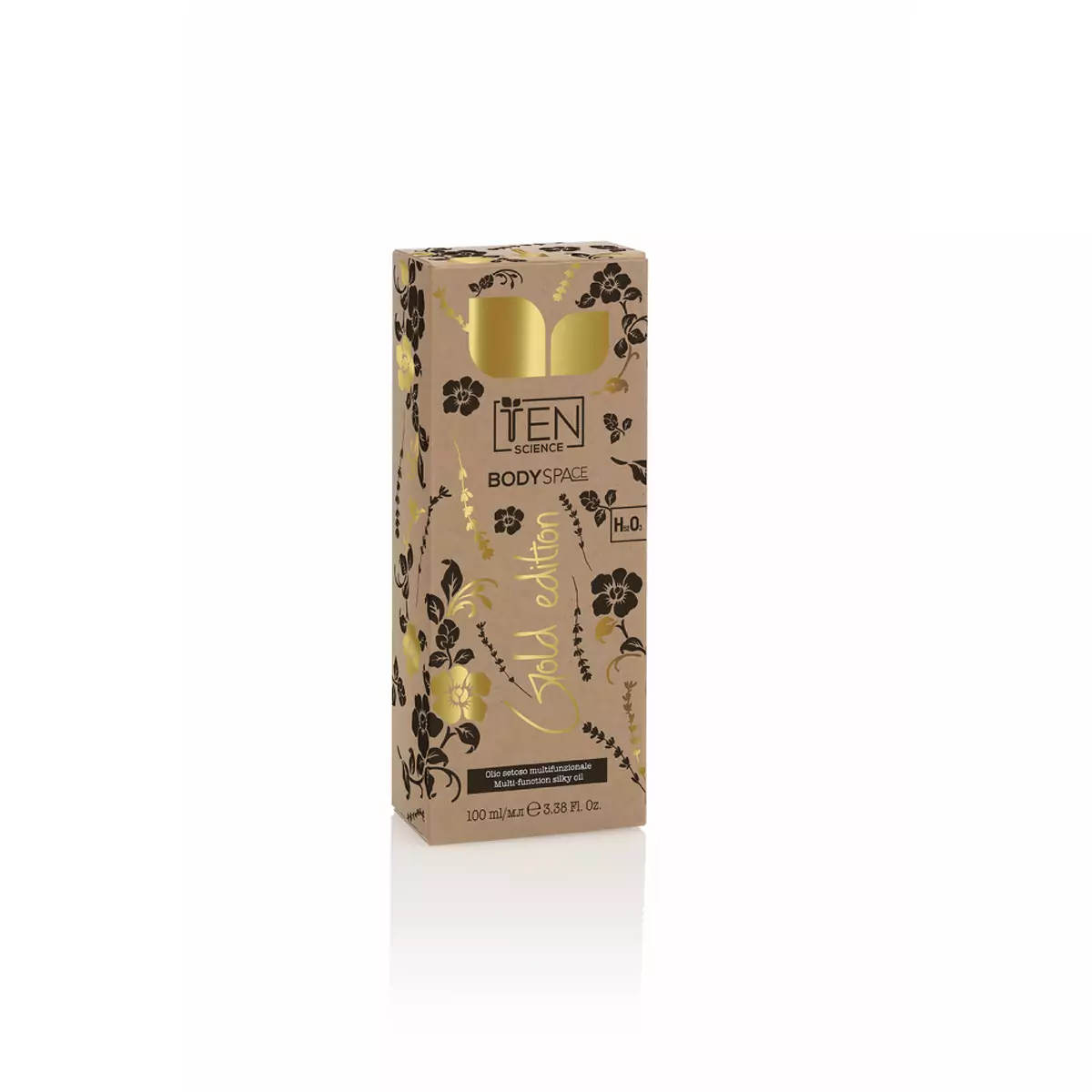 Шовковиста СПА олія для обличчя, тіла та волосся Ten Science Body Space Gold Edition Multi Function Silky Oil
