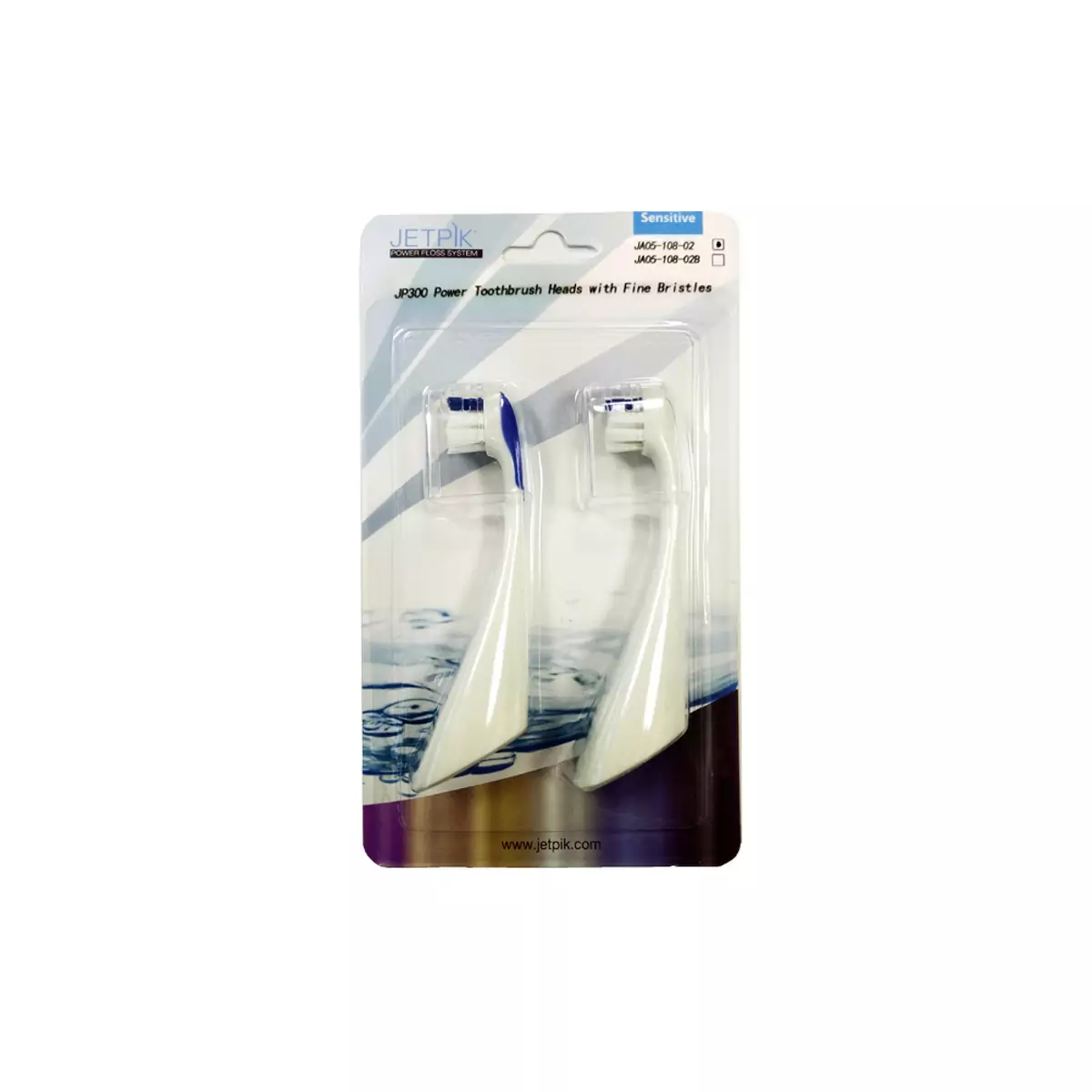 Электрозвуковые насадки-щетки к JP300 отбеливающие Jetpik JP300