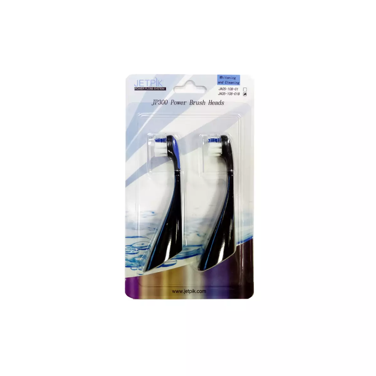 Электрозвуковые насадки-щетки к JP300 отбеливающие Jetpik JP300