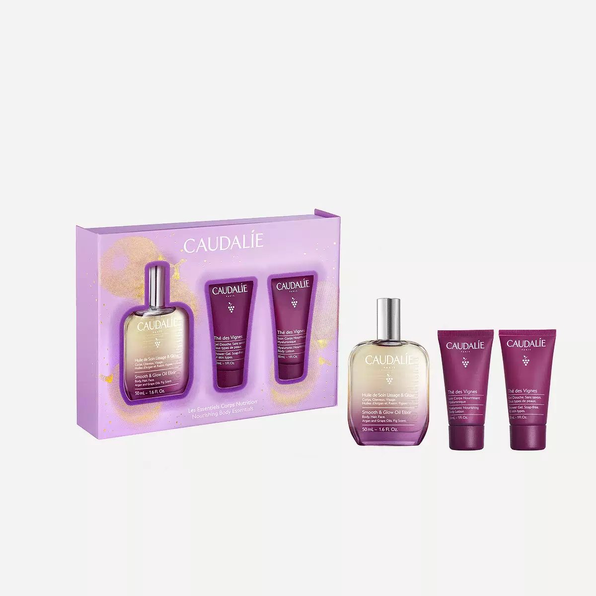 Лимитированный набор Увлажняющее масло-эликсир Caudalie Moisturizing Oil-elixir Set