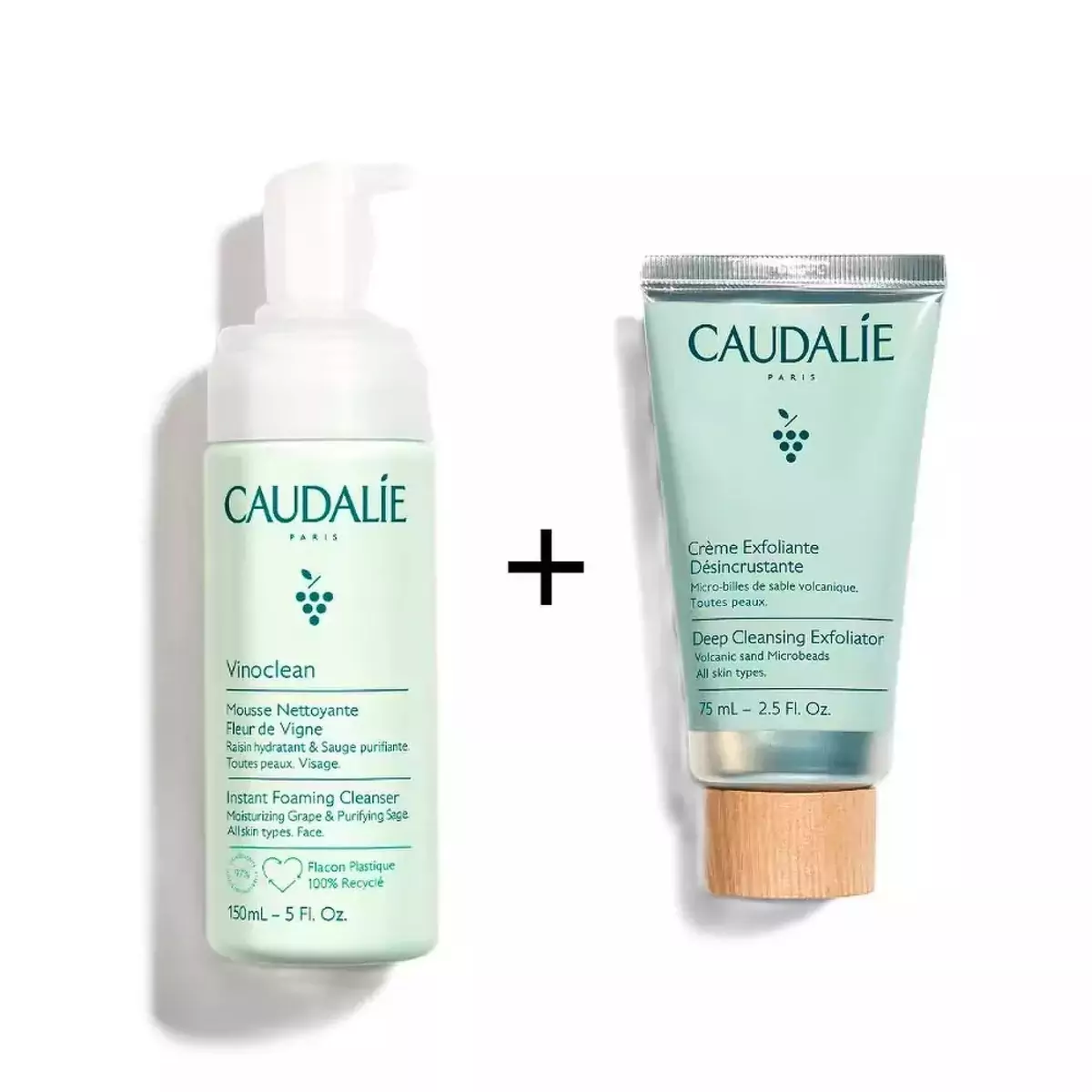 Дует Збиті вершки Caudalie Whipped Cream Set
