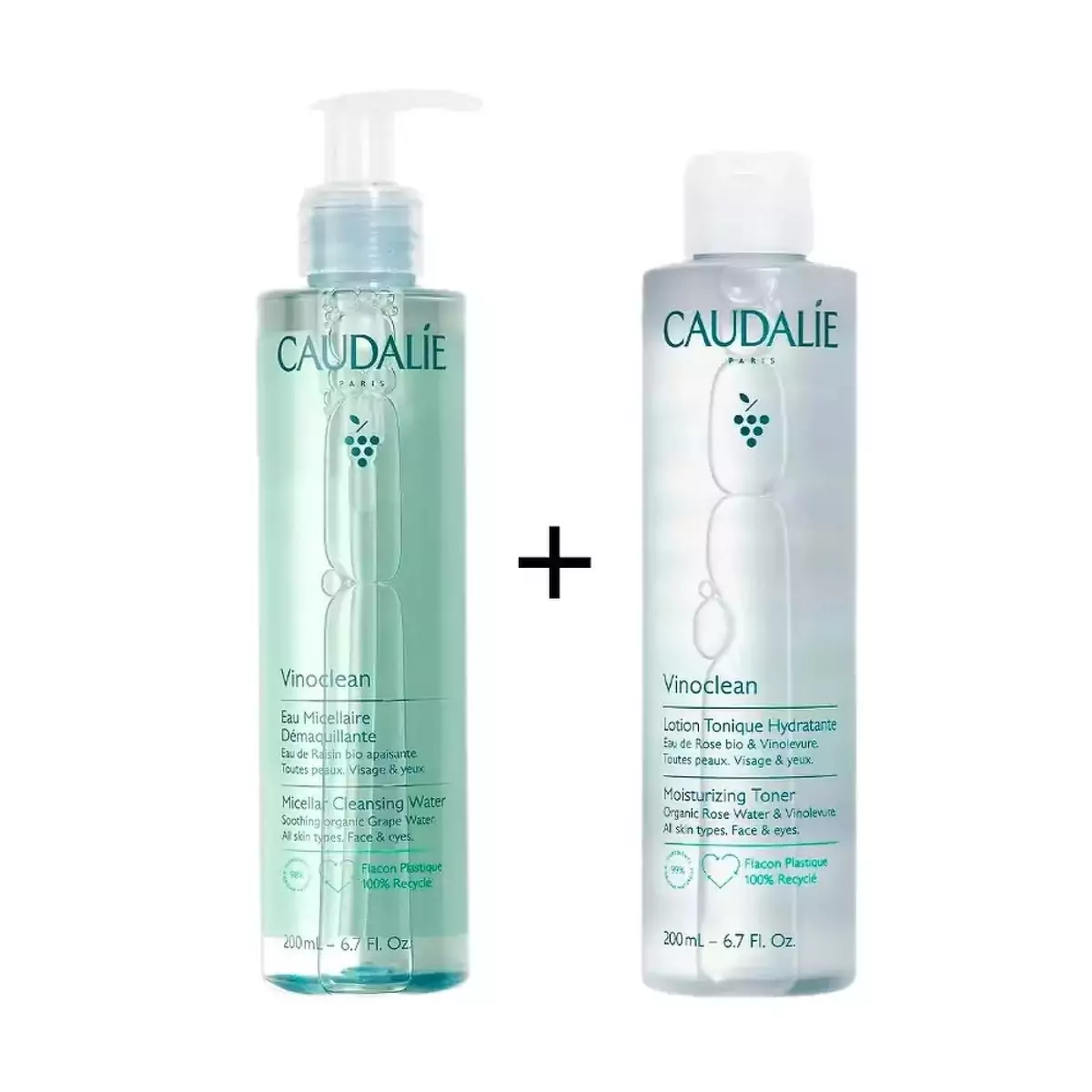 Дуэт Нежное очищение Caudalie Vinoclean Gentle Cleansing Set