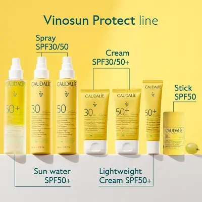 Сонцезахисний стік для обличчя та тіла Caudalie Vinosun Protect Invisible High Protection Stick SPF 50