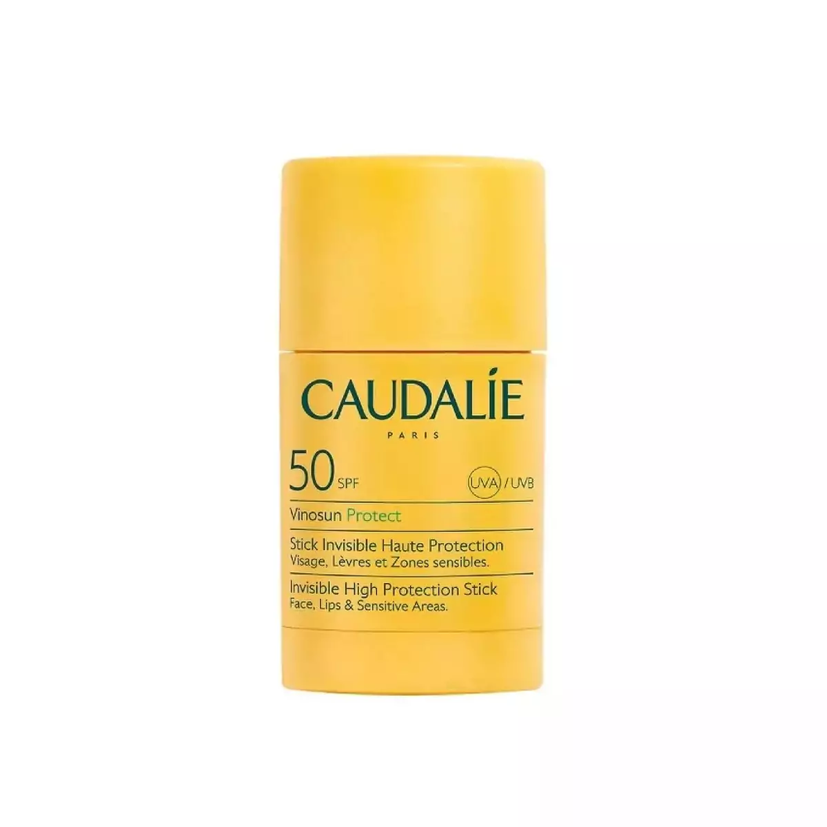 Сонцезахисний стік для обличчя та тіла Caudalie Vinosun Protect Invisible High Protection Stick SPF 50