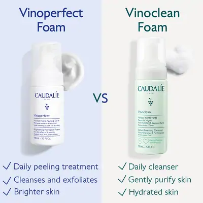 Пена с эффектом микропилинга для сияния кожи Caudalie Vinoperfect Brightening Micropeel Foam
