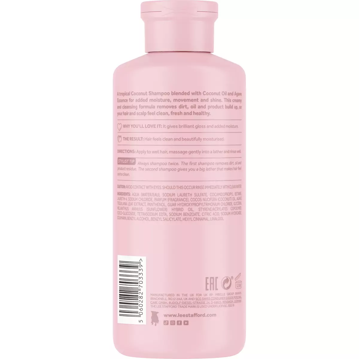 Шампунь для сияния с кокосовым маслом Lee Stafford Coco Loco Shine Shampoo - LS3339