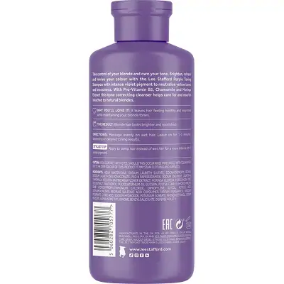 Тонирующий фиолетовый шампунь для осветленных волос Lee Stafford Bleach Blondes Purple Toning Shampoo - LS5777